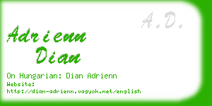 adrienn dian business card